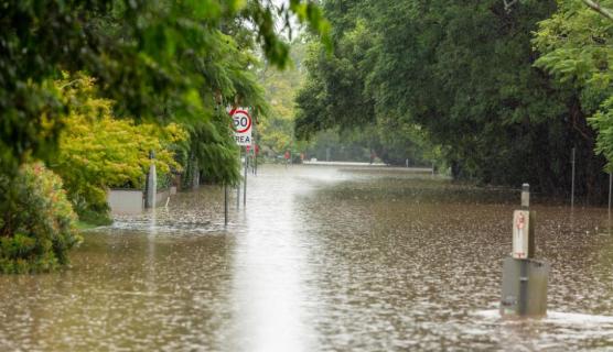 An image showing floodwaters