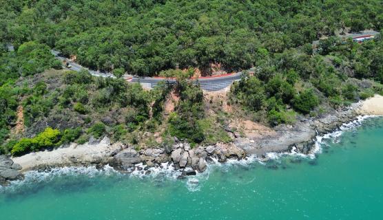 The Captain Cook Highway is undergoing extensive reconstruction to address the significant damage caused by Tropical Cyclone Jasper in December 2023.